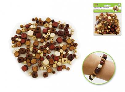 Набор деревянных бусин-кубиков 6-12 мм
