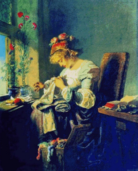 За рукоделием (схема)