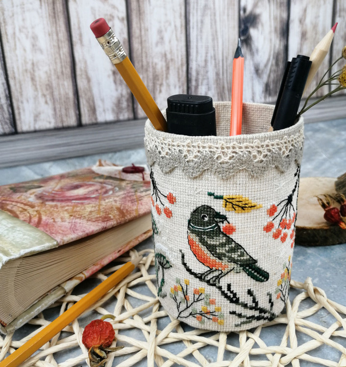 21.002.25 Карандашница Птички