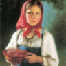 Девочка с ягодами (схема)
