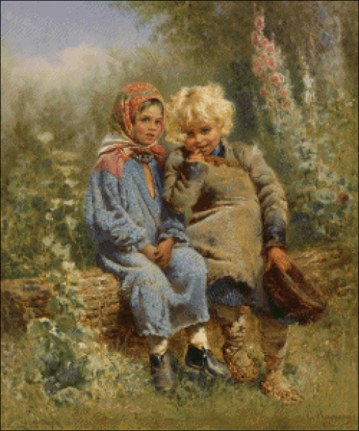 Крестьянские дети (схема)
