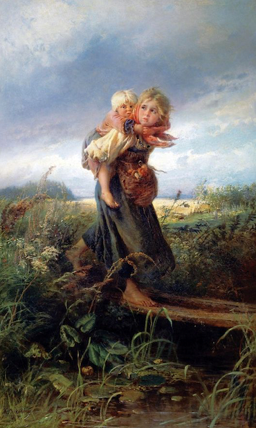 ЕГ-01 Дети, бегущие от грозы (схема)