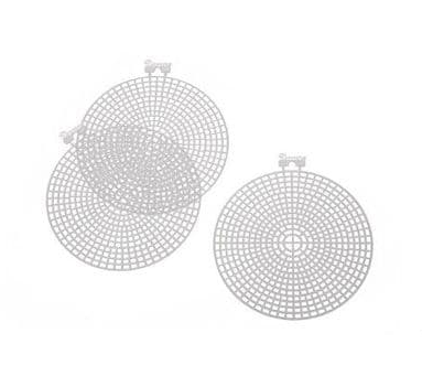 Набор фигурной пластиковой канвы 7 ct - Круги 11.5 см