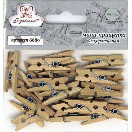 Мини-прищепки декоративные 6689