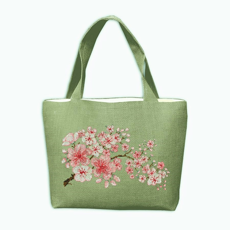 8019 Handbag Sakura Flowers Сумка "Цветы сакуры"