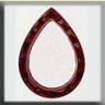 Mill Hill 12019 Open Faceted Teardrop Ruby
