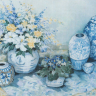51551 Blue Delphiniums (част. вышивка)