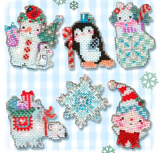Stitch-a-Little Crystal Critters (схема)