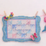 Summer Baby Girl Sunshine Line Birth Sampler (схема)