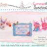 Summer Baby Girl Sunshine Line Birth Sampler (схема)