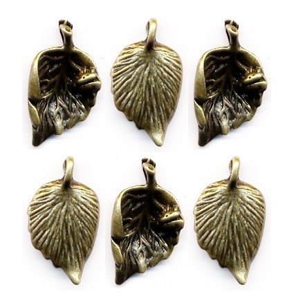  Металлические подвески Листок