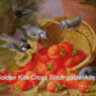 1284. Still Life, Strawberries and Bluetits (large) (схема)